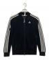 adidas（アディダス）の古着「長袖ライニングフルジップセーター」｜ブラック