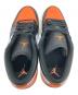 中古・古着 NIKE (ナイキ) ローカットスニーカー ブラック×オレンジ×ホワイト サイズ:27：9000円