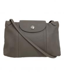 LONGCHAMP（ロンシャン）の古着「ル・プリアージュ　ショルダーバッグ」｜グレージュ
