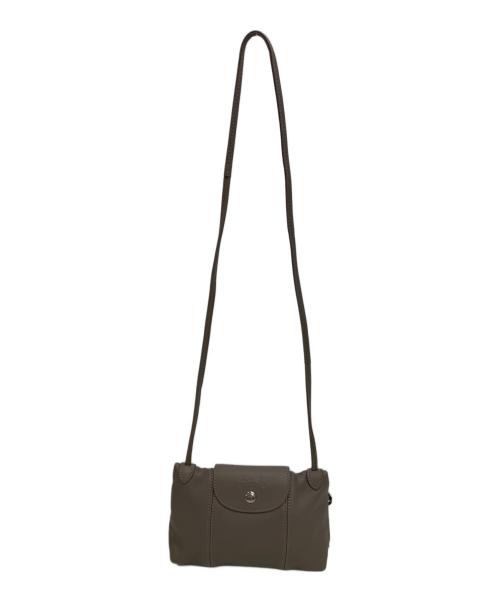 LONGCHAMP（ロンシャン）LONGCHAMP (ロンシャン) ル・プリアージュ　ショルダーバッグ グレージュの古着・服飾アイテム