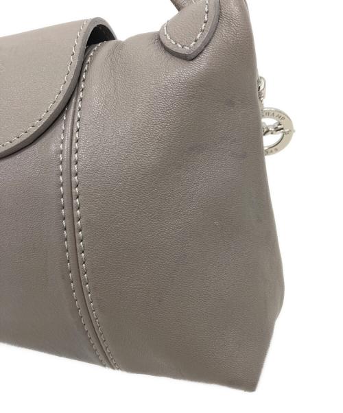 LONGCHAMP（ロンシャン）LONGCHAMP (ロンシャン) ル・プリアージュ　ショルダーバッグ グレージュの古着・服飾アイテム