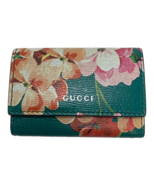 GUCCI（グッチ）GUCCI (グッチ) ブルームス6連キーケース グリーンの古着・服飾アイテム
