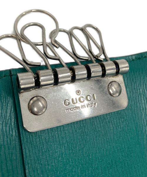GUCCI（グッチ）GUCCI (グッチ) ブルームス6連キーケース グリーンの古着・服飾アイテム