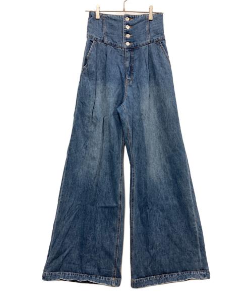 moussy（マウジー）moussy (マウジー) CORSET DESIGN BAGGY インディゴ サイズ:1の古着・服飾アイテム