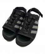 adidasアディダス）の古着「GAZELLE BOLD SANDALS」｜ブラック×グレー