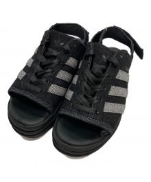 adidas（アディダス）の古着「GAZELLE BOLD SANDALS」｜ブラック×グレー