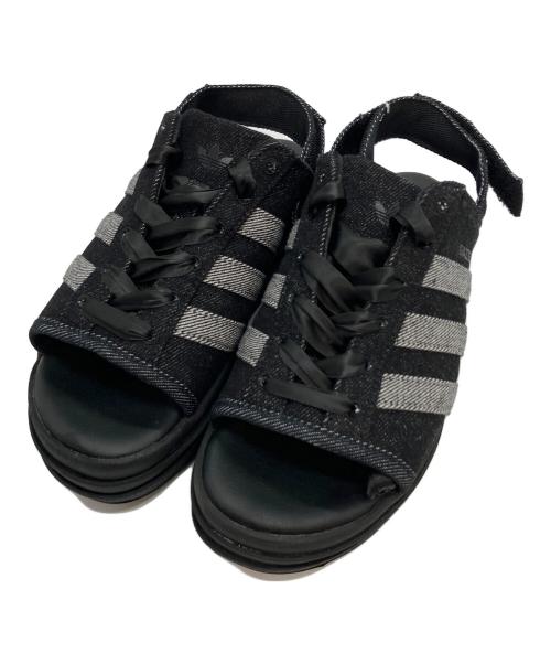 adidas（アディダス）adidas (アディダス) GAZELLE BOLD SANDALS ブラック×グレー サイズ:23.5の古着・服飾アイテム