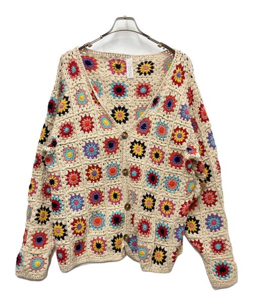 Niche.（ニッチ）Niche. (ニッチ) クロシェニットカーディガン ベージュ サイズ:FREEの古着・服飾アイテム