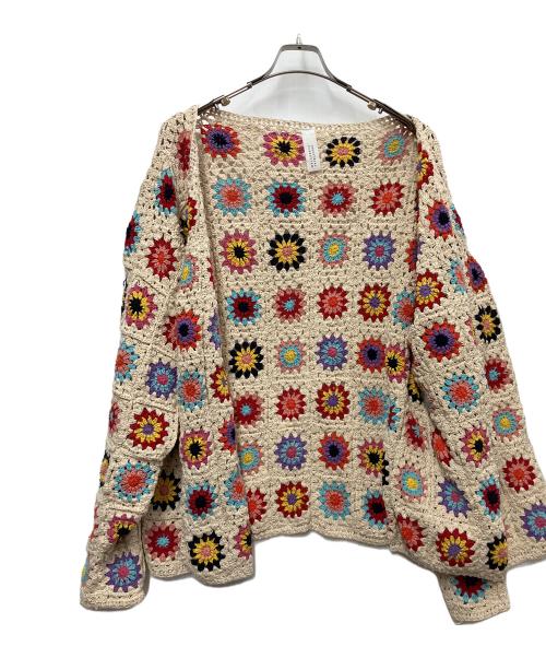 Niche.（ニッチ）Niche. (ニッチ) クロシェニットカーディガン ベージュ サイズ:FREEの古着・服飾アイテム