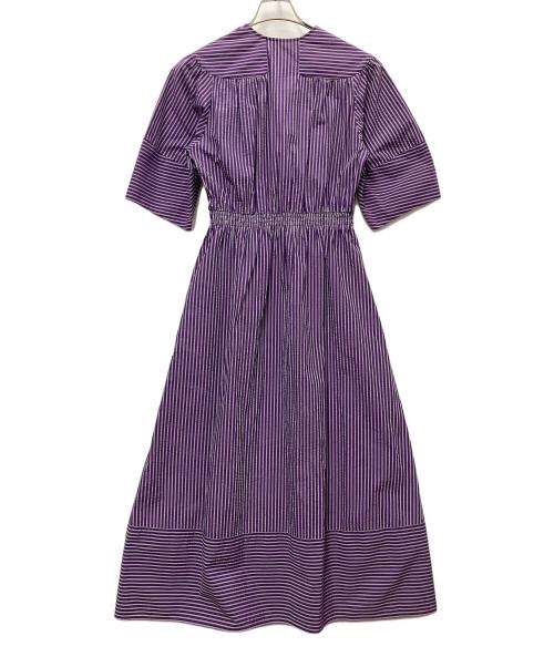 IENA（イエナ）IENA (イエナ) 半袖ワンピース パープル サイズ:Mの古着・服飾アイテム