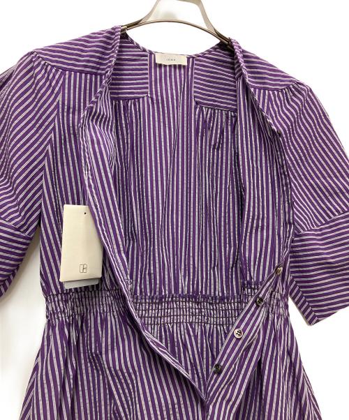 IENA（イエナ）IENA (イエナ) 半袖ワンピース パープル サイズ:Mの古着・服飾アイテム