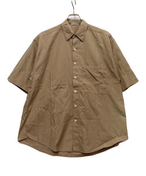 AURALEE（オーラリー）AURALEE (オーラリー) 半袖シャツ ブラウン サイズ:XLの古着・服飾アイテム