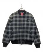 DIESELディーゼル）の古着「Padded Bomber Jacket」｜ブラック