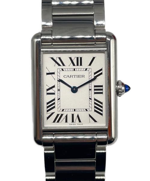 Cartier（カルティエ）Cartier (カルティエ) Tank Must LM タンクマストLM Ref.WSTA0052 ホワイト文字盤 ホワイト サイズ:LMの古着・服飾アイテム