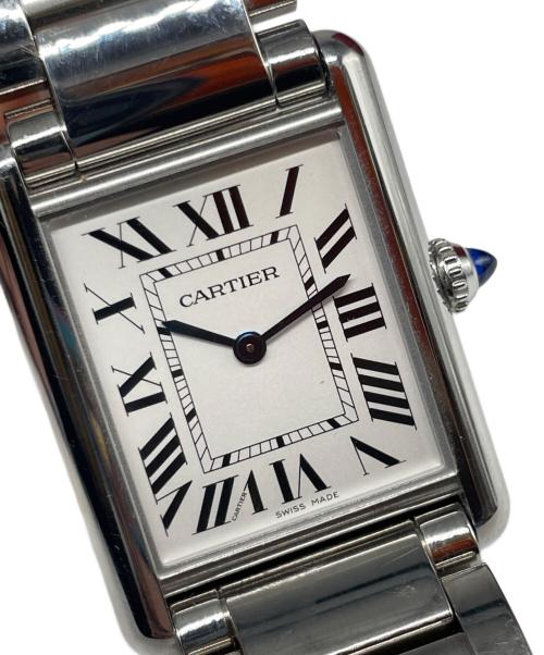Cartier（カルティエ）Cartier (カルティエ) Tank Must LM タンクマストLM Ref.WSTA0052 ホワイト文字盤 ホワイト サイズ:LMの古着・服飾アイテム