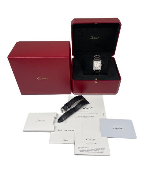 Cartier（カルティエ）Cartier (カルティエ) Tank Must LM タンクマストLM Ref.WSTA0052 ホワイト文字盤 ホワイト サイズ:LMの古着・服飾アイテム