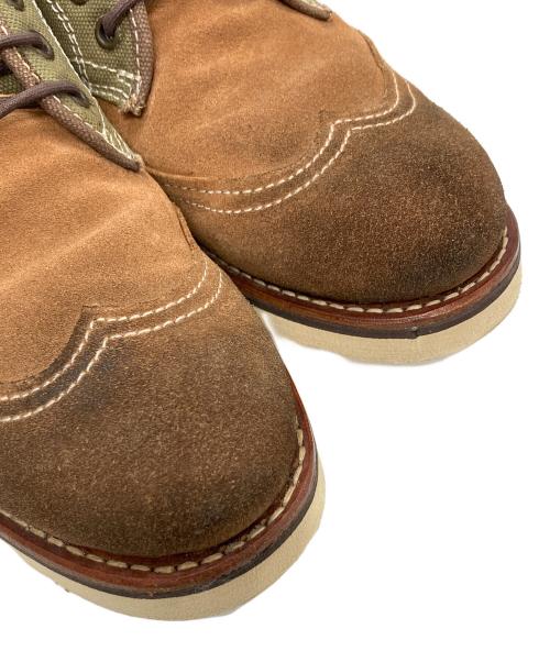 ALPHA INDUSTRIES（アルファインダストリーズ）ALPHA INDUSTRIES (アルファインダストリーズ) ヴィンテージスタイルブーツ ブラウン×カーキ サイズ:25.5の古着・服飾アイテム