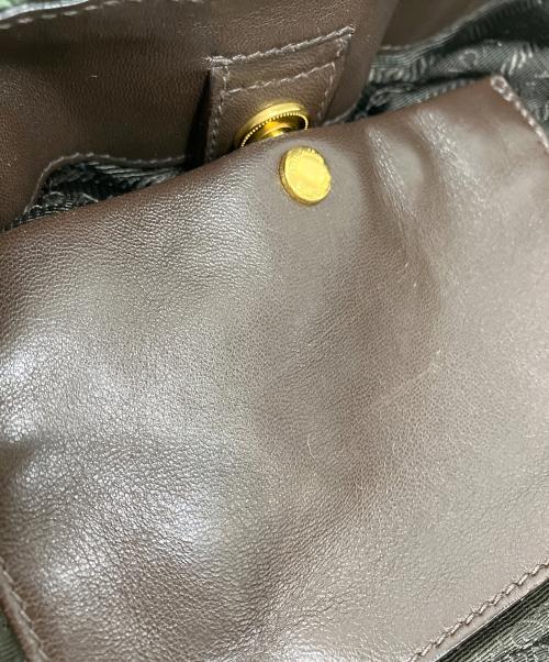 PRADA（プラダ）PRADA (プラダ) ギャザー2WAYバッグ グリーンの古着・服飾アイテム