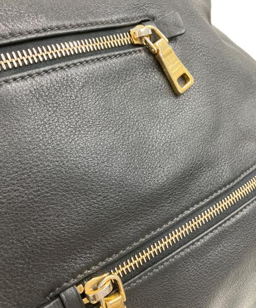 PRADA（プラダ）PRADA (プラダ) ブラックレザートートバック ブラックの古着・服飾アイテム