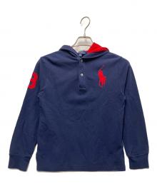 POLO RALPH LAUREN（ポロ・ラルフローレン）の古着「ビッグポニーパーカー」｜ネイビー×レッド