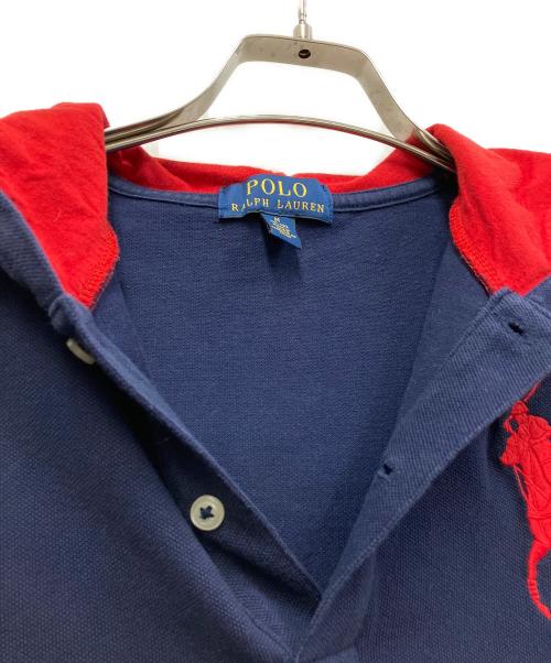POLO RALPH LAUREN（ポロ・ラルフローレン）POLO RALPH LAUREN (ポロ・ラルフローレン) ビッグポニーパーカー ネイビー×レッド サイズ:Mの古着・服飾アイテム