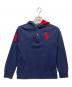 POLO RALPH LAUREN（ポロ・ラルフローレン）の古着「ビッグポニーパーカー」｜ネイビー×レッド