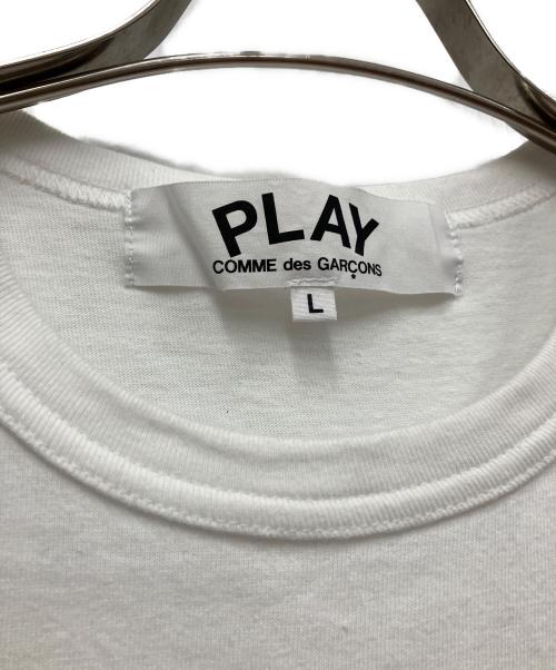 PLAY COMME des GARCONS（プレイコムデギャルソン）PLAY COMME des GARCONS (プレイコムデギャルソン) 半袖カットソー ホワイト サイズ:Lの古着・服飾アイテム