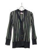 Vivienne Westwood RED LABELヴィヴィアンウエストウッドレッドレーベル）の古着「厚手カーディガン」｜ブラック×グリーン