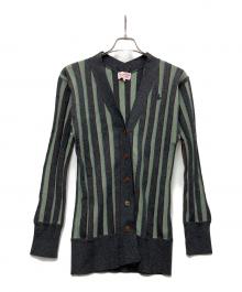 Vivienne Westwood RED LABEL（ヴィヴィアンウエストウッドレッドレーベル）の古着「厚手カーディガン」｜ブラック×グリーン