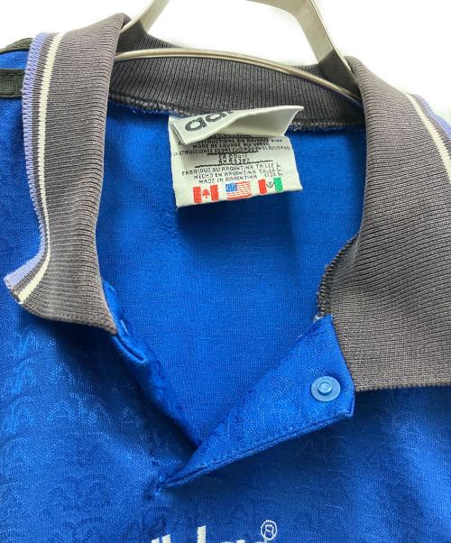 adidas（アディダス）adidas (アディダス) サッカーユニフォーム ブルー サイズ:Lの古着・服飾アイテム