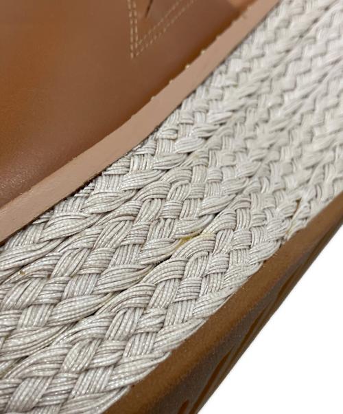 FitFlop（フィットフロップ）FitFlop (フィットフロップ) ウェッジソールサンダル ブラウン×アイボリー サイズ:25の古着・服飾アイテム