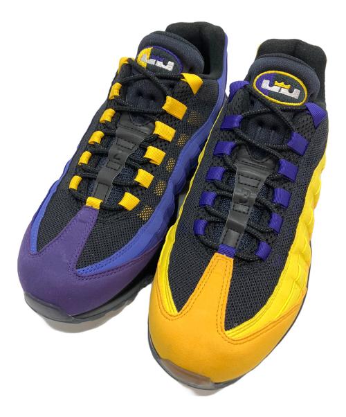 NIKE（ナイキ）NIKE (ナイキ) ローカットスニーカー ブラック×イエロー×パープル サイズ:27の古着・服飾アイテム