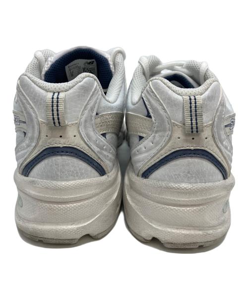NEW BALANCE（ニューバランス）NEW BALANCE (ニューバランス) Linen Fog Overcast ホワイト×グレー サイズ:25の古着・服飾アイテム