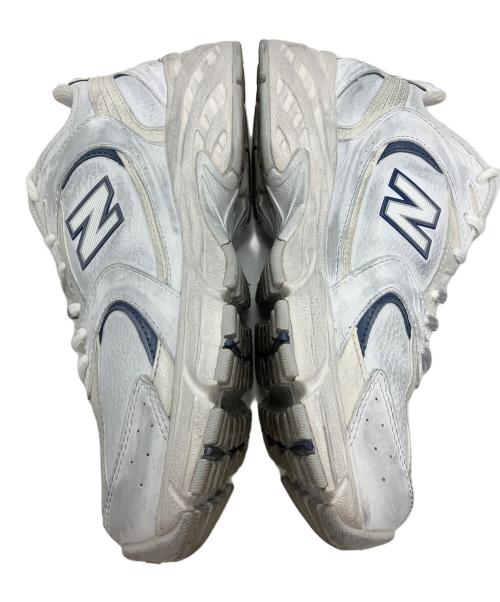 NEW BALANCE（ニューバランス）NEW BALANCE (ニューバランス) Linen Fog Overcast ホワイト×グレー サイズ:25の古着・服飾アイテム