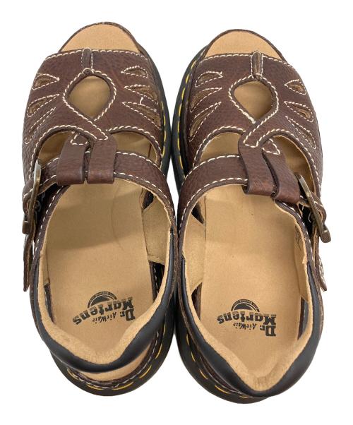 Dr.Martens（ドクターマーチン）Dr.Martens (ドクターマーチン) レザーサンダル ブラウン×ブラック サイズ:24の古着・服飾アイテム