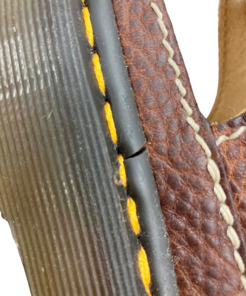 Dr.Martens（ドクターマーチン）Dr.Martens (ドクターマーチン) レザーサンダル ブラウン×ブラック サイズ:24の古着・服飾アイテム