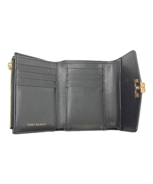 TORY BURCH（トリーバーチ）TORY BURCH (トリーバーチ) 3つ折り財布 ブラックの古着・服飾アイテム