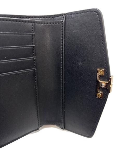 TORY BURCH（トリーバーチ）TORY BURCH (トリーバーチ) 3つ折り財布 ブラックの古着・服飾アイテム