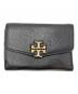 TORY BURCH（トリーバーチ）の古着「3つ折り財布」｜ブラック