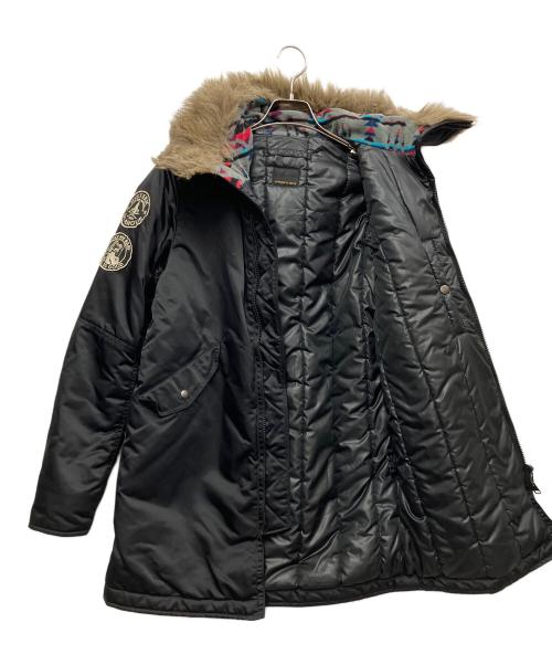 Hysteric Glamour（ヒステリックグラマー）Hysteric Glamour (ヒステリックグラマー) プリマロフトエアフォースフーデッドコート ブラック サイズ:Mの古着・服飾アイテム