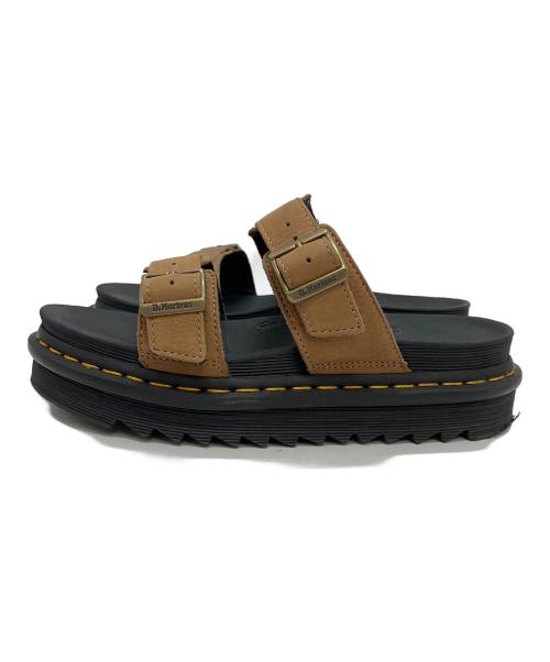 Dr.Martens（ドクターマーチン）Dr.Martens (ドクターマーチン) スライドサンダル ブラック×ブラウン サイズ:39の古着・服飾アイテム