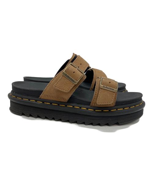 Dr.Martens（ドクターマーチン）Dr.Martens (ドクターマーチン) スライドサンダル ブラック×ブラウン サイズ:39の古着・服飾アイテム