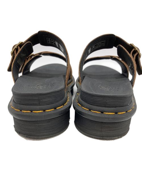 Dr.Martens（ドクターマーチン）Dr.Martens (ドクターマーチン) スライドサンダル ブラック×ブラウン サイズ:39の古着・服飾アイテム