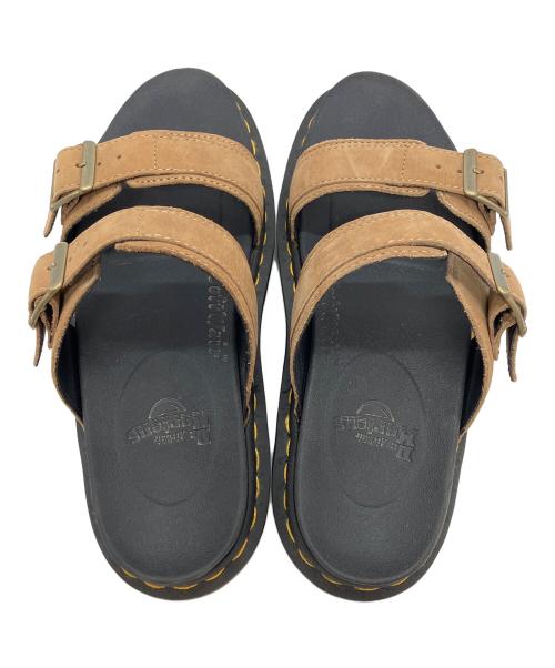 Dr.Martens（ドクターマーチン）Dr.Martens (ドクターマーチン) スライドサンダル ブラック×ブラウン サイズ:39の古着・服飾アイテム