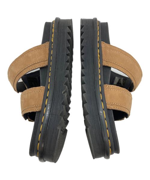Dr.Martens（ドクターマーチン）Dr.Martens (ドクターマーチン) スライドサンダル ブラック×ブラウン サイズ:39の古着・服飾アイテム
