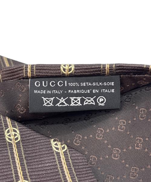 GUCCI（グッチ）GUCCI (グッチ) ネクタイ ブラウン サイズ:不明の古着・服飾アイテム