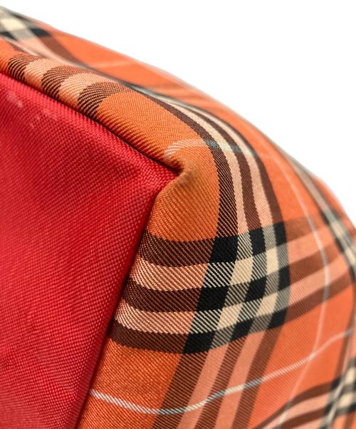 BURBERRY BLUE LABEL（バーバリー ブルー レーベル）BURBERRY BLUE LABEL (バーバリー ブルー レーベル) ナイロントートバッグ オレンジ×ブラックの古着・服飾アイテム