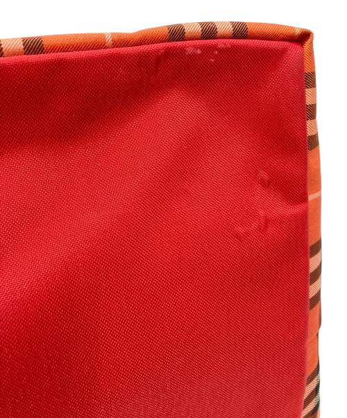 BURBERRY BLUE LABEL（バーバリー ブルー レーベル）BURBERRY BLUE LABEL (バーバリー ブルー レーベル) ナイロントートバッグ オレンジ×ブラックの古着・服飾アイテム