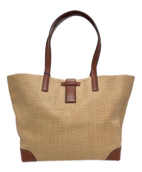 COLE HAAN（コールハーン）COLE HAAN (コールハーン) クラッシック ストロー トート ブラウンの古着・服飾アイテム