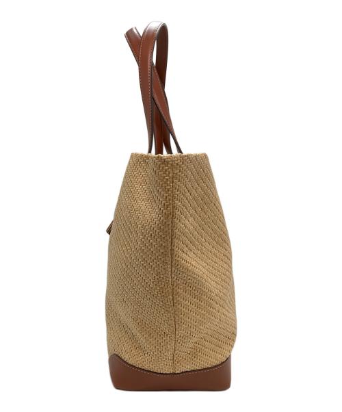 COLE HAAN（コールハーン）COLE HAAN (コールハーン) クラッシック ストロー トート ブラウンの古着・服飾アイテム